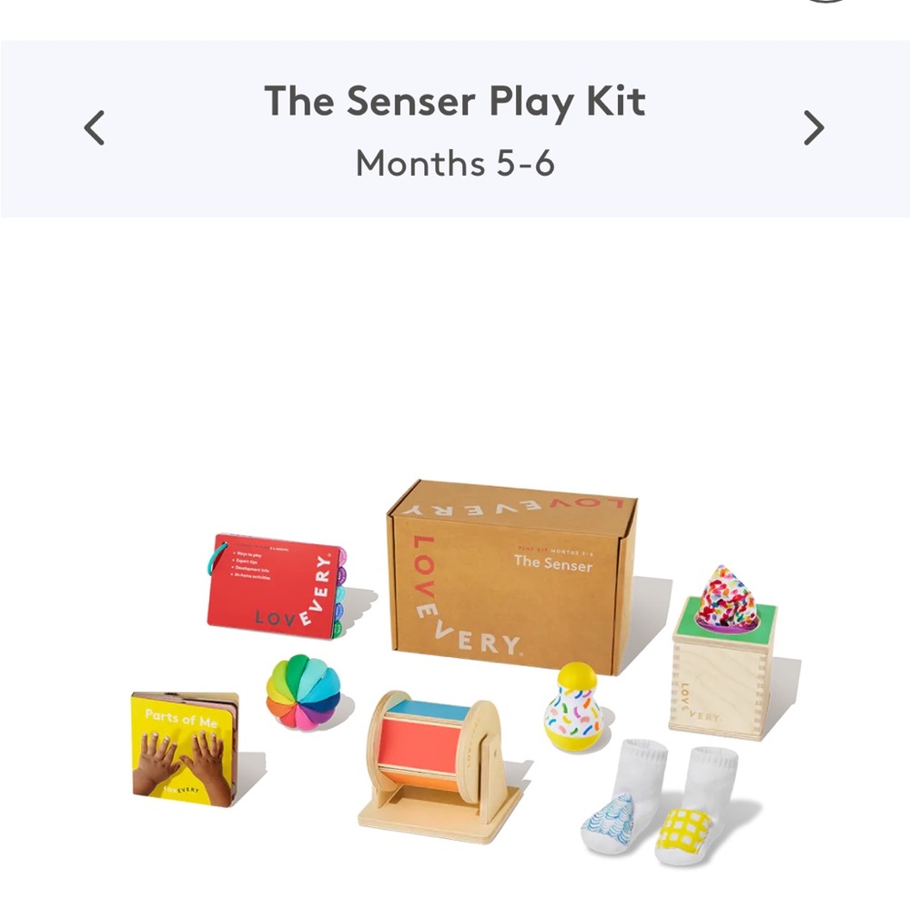 Lovevery Senser Playkit Ages 5-6 months